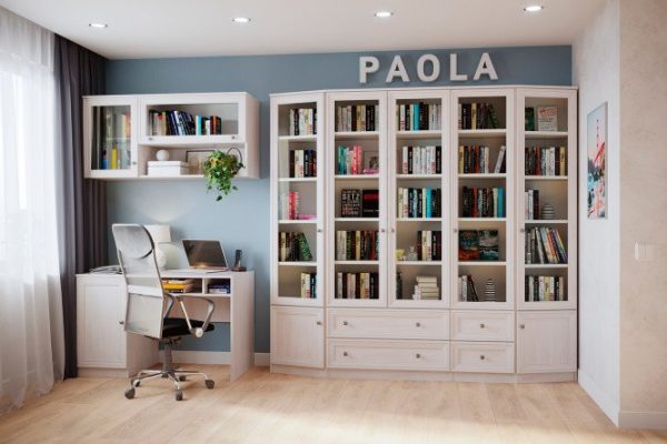 Модульный гарнитур Paola ясень Анкор светлый
