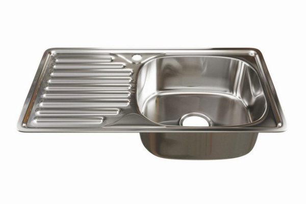 Мойка врезная с крылом MIXLINE 530530 правый выпуск 3 1/2 76х42х16 см