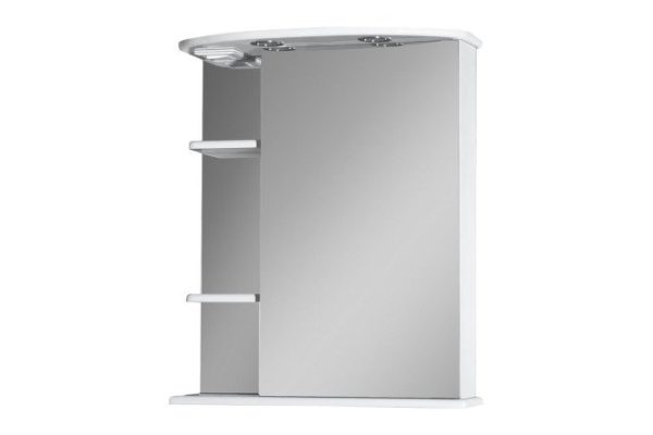 Зеркало-шкаф Магнолия 60 Э-Маг04060-01СвП с LED-подсветкой 60х72х25 см, Правый