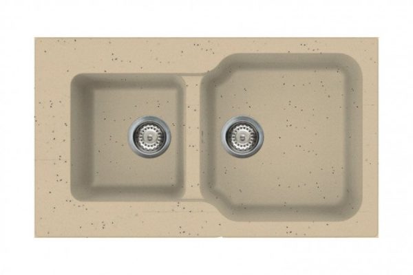 Мойка врезная OMOIKIRI Maru 86-2-CH 4993291, шампань 86х50х19 см