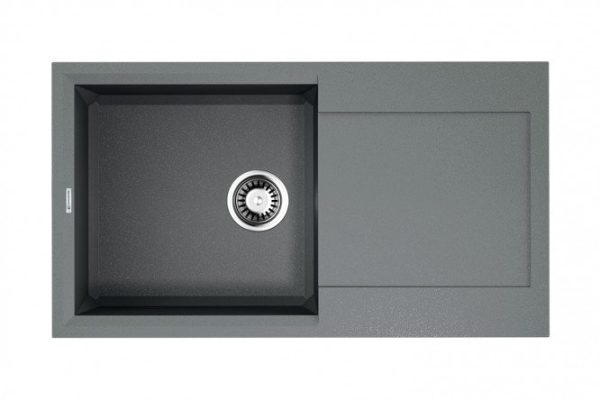 Мойка врезная с крылом OMOIKIRI Sakaime 78-GR 4993548, серый 78х43.5х21 см