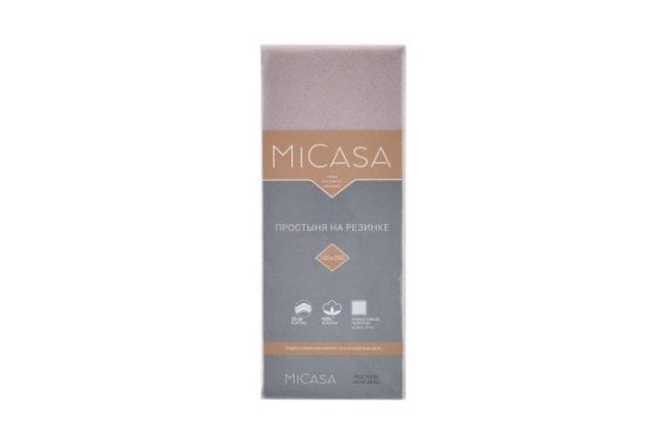 Простыня на резинке MICASA Plano Трикотаж 90х200 см