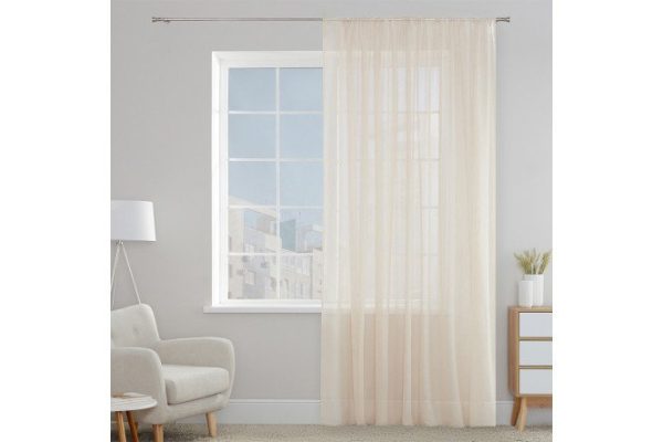 Тюль ESTUDI BLANCO Kelly 300х280 см, 1 шт., цвет бежевый