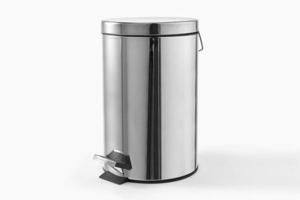 Бак для мусора с крышкой BERKRAFT Basic 24x37.5x31 см, 12 л