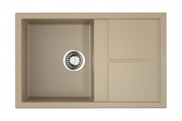 Мойка врезная с крылом OMOIKIRI Sumi 79-CH 4993669, шампань 79х50х20 см