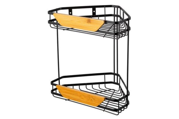 Полка угловая 2-ярусная BERKRAFT Malmo 28.4x30.2x20.8 см