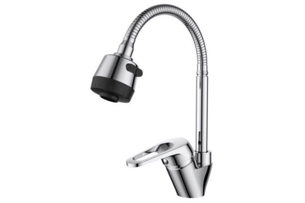 Смеситель для кухни ONELIFE P11-004cr с гибким изливом