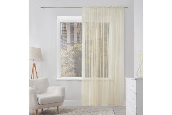Тюль MICASA Malina 300х280 см, 1 шт., цвет экрю