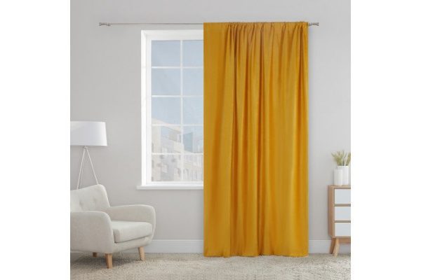 Штора ESTUDI BLANCO Josette 180х280 см, 1 шт., цвет жёлтый