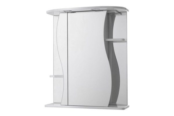 Зеркало-шкаф Лиана 65 Э-Лиа02065-01СвЛ с LED-подсветкой 65х72х25 см, Левый
