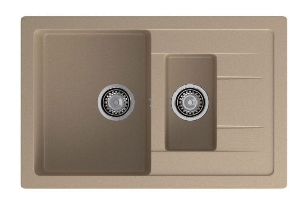 Мойка врезная с крылом GRANFEST Quadro GF-Q-775KL 76.5х49.5х20 см