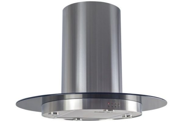 Вытяжка MBS Zebrina 190 island glass цвет металлик, 90х66х90 см