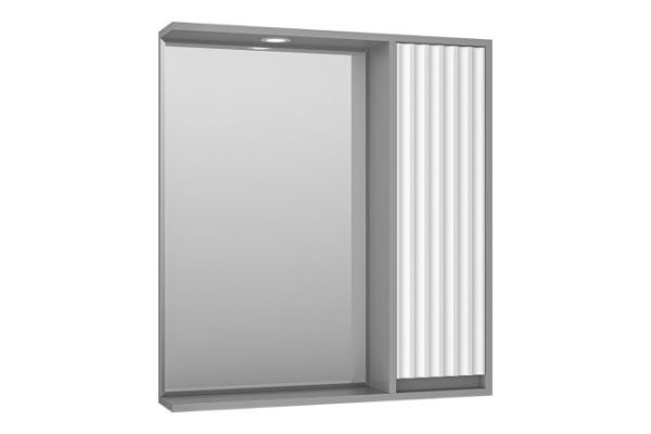 Зеркало-шкаф Balaton 75 BAL-04075-01-01П с LED-подсветкой 73х80х14 см, Правый