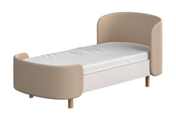 Кровать подростковая Kidi soft 80х200 см цвет белый, бежевый