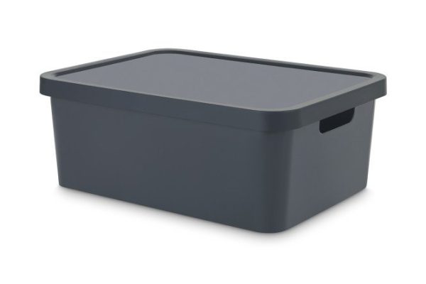 Контейнер с крышкой TRN-235 Anthr 27.7x14x37 см, 12 л