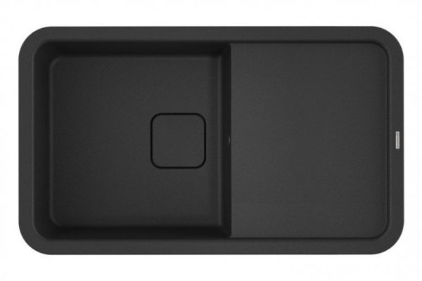 Мойка врезная с крылом OMOIKIRI Tasogare 86-BL 4993469, чёрный 86х51х19 см