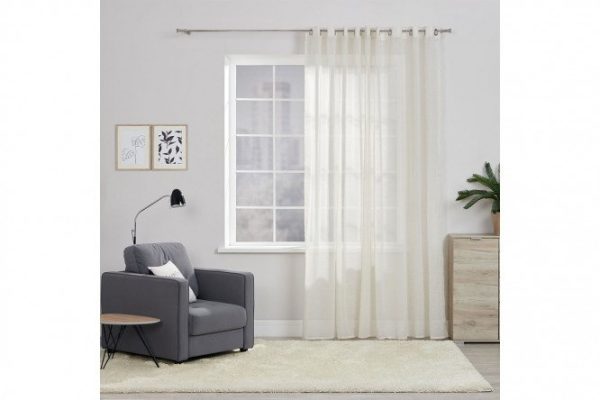 Тюль на люверсах MICASA Blaire 300х280 см 300х280 см, 1 шт., цвет бежевый
