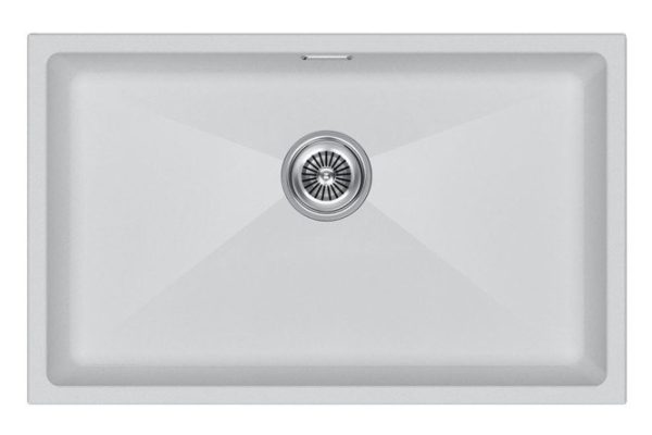 Мойка врезная PAULMARK Lumi 74UNI IT-GRANIT LU74-WH 74х46х21 см