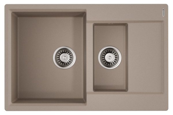 Мойка врезная с крылом OMOIKIRI Daisen 78-2T-SA 4993536 78х51х23 см