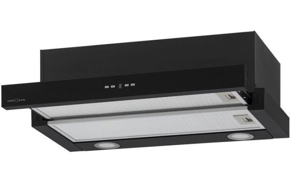 Вытяжка KRONAsteel KRHD256 Kamilla TK 600 Black цвет чёрный, 59.6х20х31.3 см