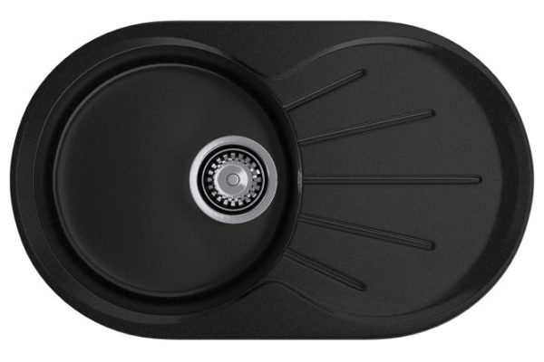 Мойка врезная с крылом GRANFEST Rondo GF-R-750L 75х46х20 см