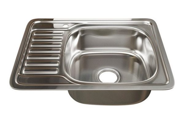 Мойка врезная с крылом MIXLINE 529332 правый выпуск 3 1/2 65х50х16 см