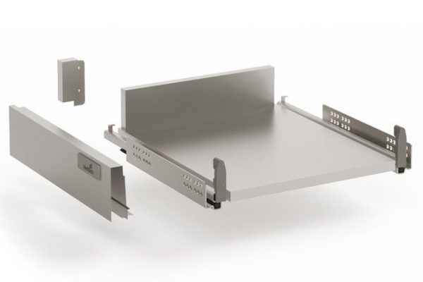 Выдвижной ящик низкий шкафас push to open полного выдвижения Hettich InnoTech 36.8х8.4х47 см