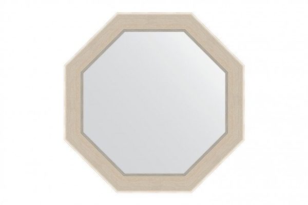 Зеркало настенное в багетной раме EVOFORM Octagon BY 3871, травленое серебро 49х49 см