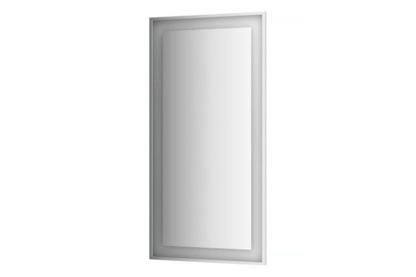 Зеркало настенное в багетной раме EVOFORM Ledside хром со встроенным LED-светильником, BY 2216 80х160 см
