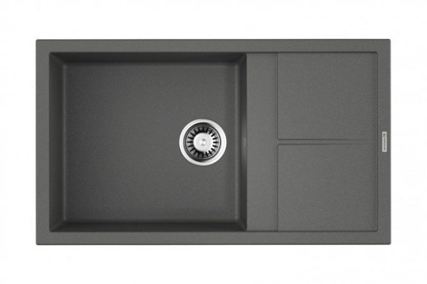 Мойка врезная с крылом OMOIKIRI Sumi 86-PL 4993651, платина 86х50х20 см