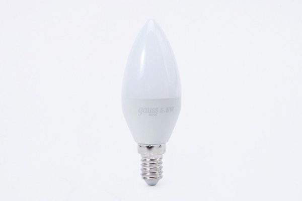 Лампа светодиодная Gauss Basic 5.5W, E14, Тёплый свет