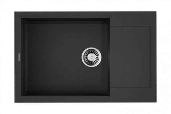Мойка врезная с крылом OMOIKIRI Sakaime 78-LB-BL 4993900, чёрный 78х50х20 см