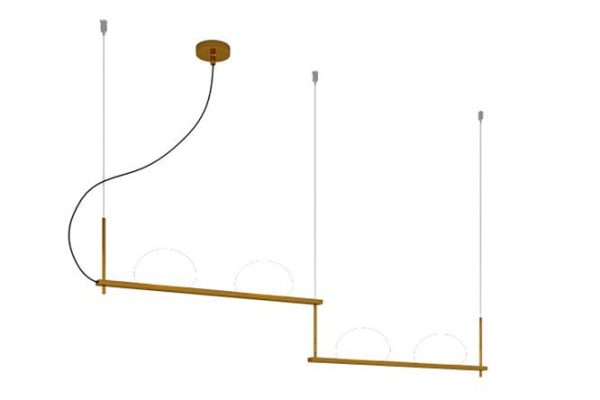 Светильник подвесной EUROSVET Stair 70145/4 5 кв.м., 156х120х156 см, G9