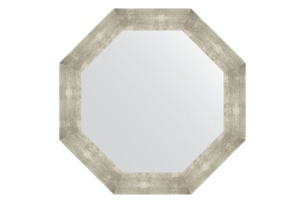 Зеркало настенное в багетной раме EVOFORM Octagon BY 3813, алюминий 76.6х76.6 см