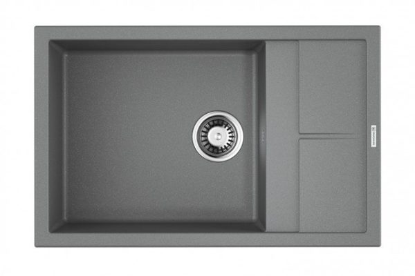 Мойка врезная с крылом OMOIKIRI Sumi 78 LB-GR 4993563, серый 78х50х20 см