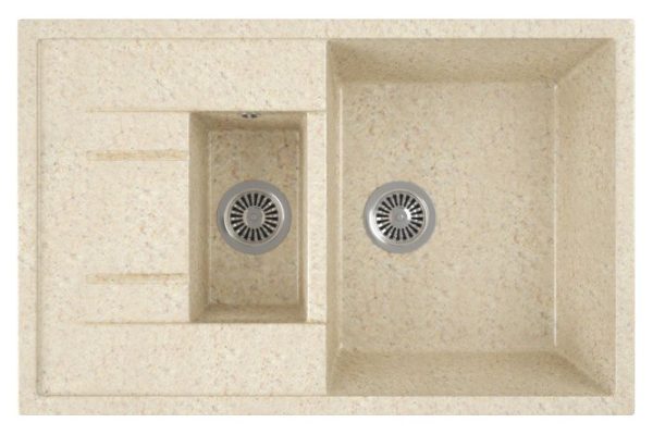 Мойка врезная с крылом GreenStone GRS-21K 328 50х77х19 см
