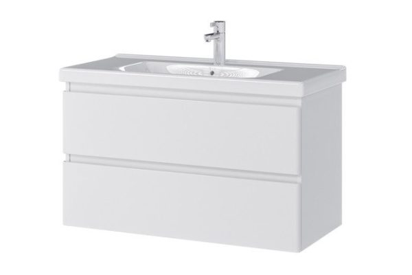 Тумба подвесная Sanstar Riana 309.1-1.5.1. 96.2 см, цвет каркаса белый, фасада белый