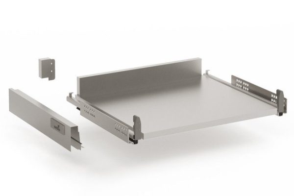 Выдвижной ящик низкий шкафа с push to open полного выдвижения Hettich InnoTech 41.8х8.4х47 см