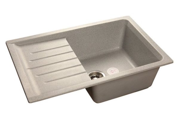 Мойка врезная с крылом GRANFEST Practik GF-P-760L 76х49х20 см