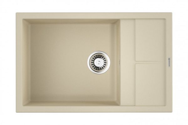 Мойка врезная с крылом OMOIKIRI Sumi 78 LB-BE 4993720, ваниль 78х50х20 см