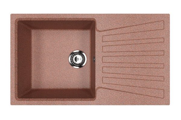 Мойка врезная с крылом ULGRAN u-703 307 83х48х19 см