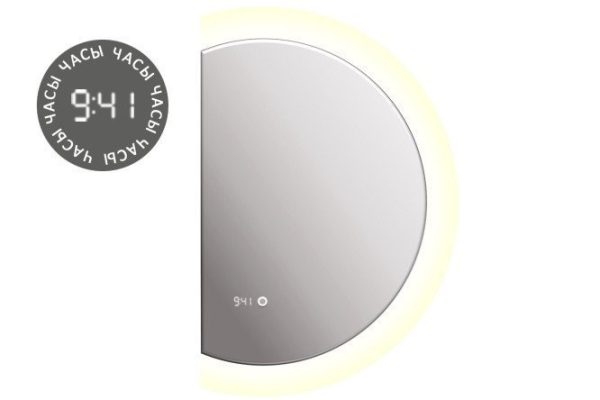 Зеркало c LED-подсветкой ALIAS Дафна d1208035L 80х120х2 см