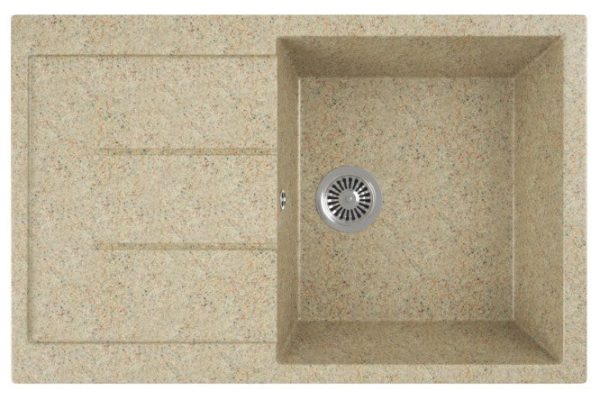 Мойка врезная с крылом GreenStone GRS-25 302 50х78х18 см