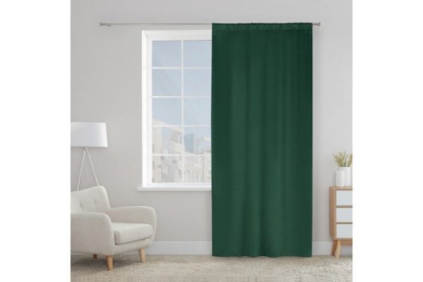 Штора MICASA Janelle 145х260 см, 1 шт., цвет зелёный