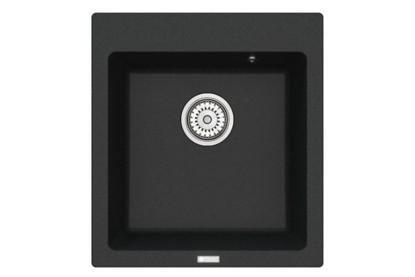 Мойка кухонная врезная POINT Моко 47 PN3006B, чёрный 46.5х51х21.5 см