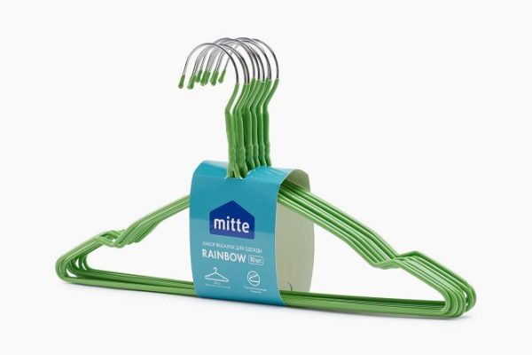 Набор вешалок для одежды MITTE Rainbow 10 шт.
