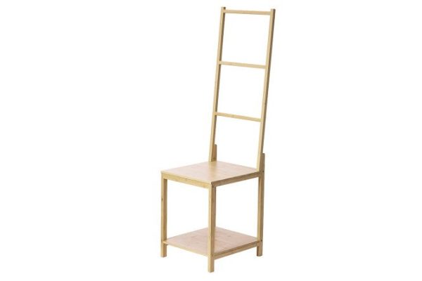 Этажерка с вешалкой BERKRAFT Bamboo 2-ярусная 39x140x44 см