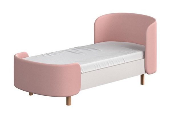 Кровать подростковая Kidi soft 80х200 см цвет белый, розовый