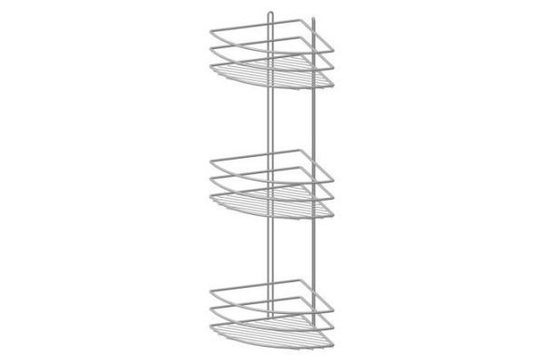 Полка угловая 3-ярусная настенная 20x66x20 см