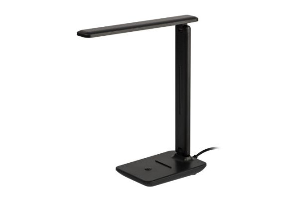 Лампа настольная с выключателем ЭРА Nled-508-7W-BK LED LED, 19x31x15 см